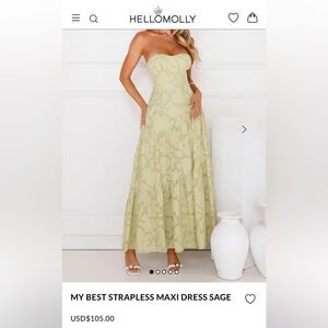 Elegant Green Maxi Dress